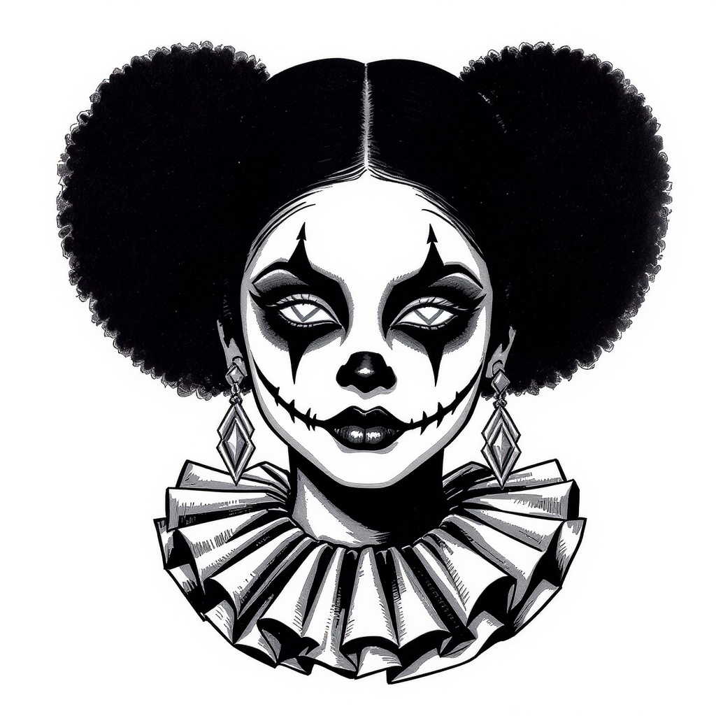 Bold blackwork with grey accents