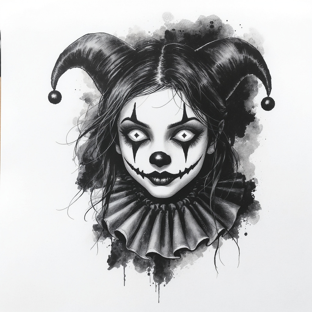 Negative space portrait