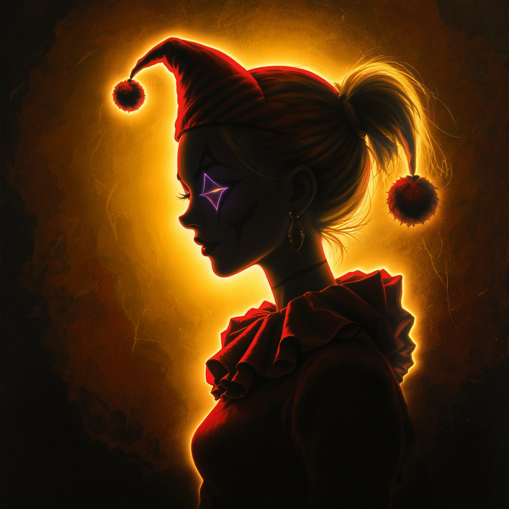 Backlit silhouette with detail