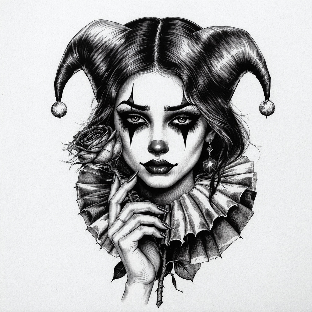 Holding a single long-stem rose