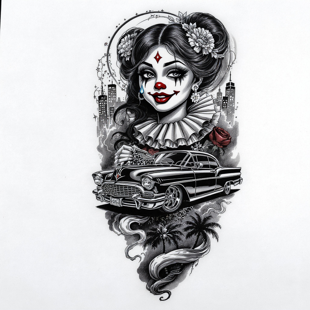 Payasa with lowrider scene