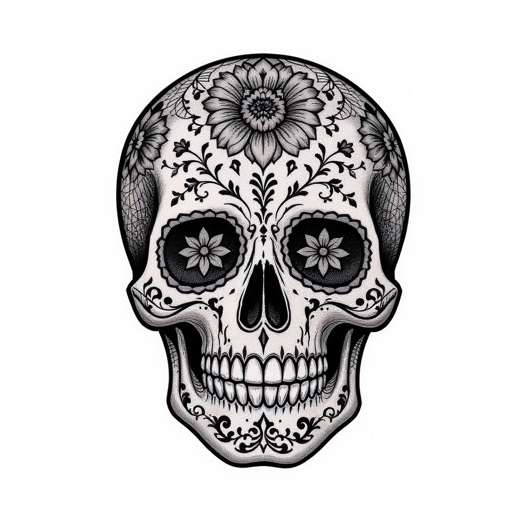 Tiny sugar skull