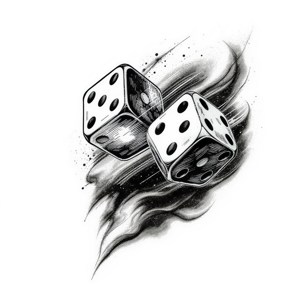 Dice pair lucky sevens