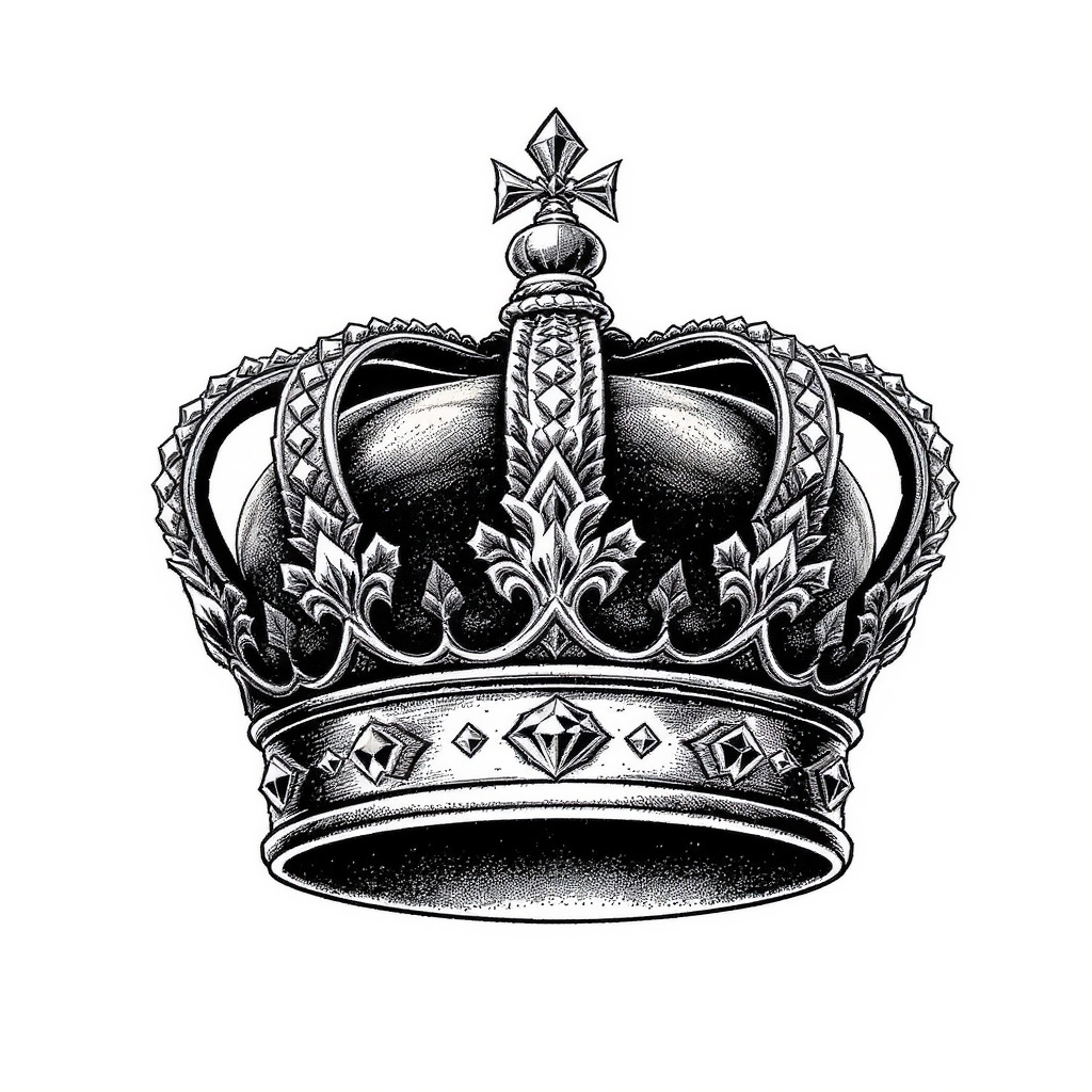 Crown with diamond