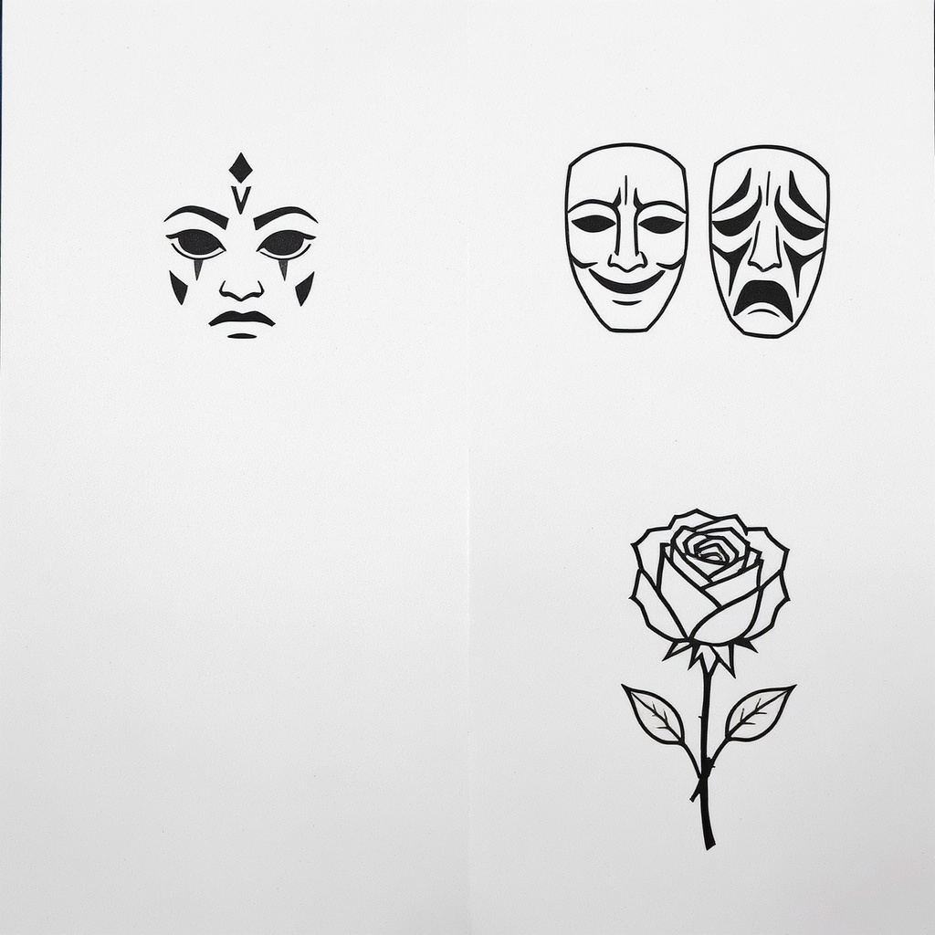 Ideias de Tatuagem Payasa Pequena